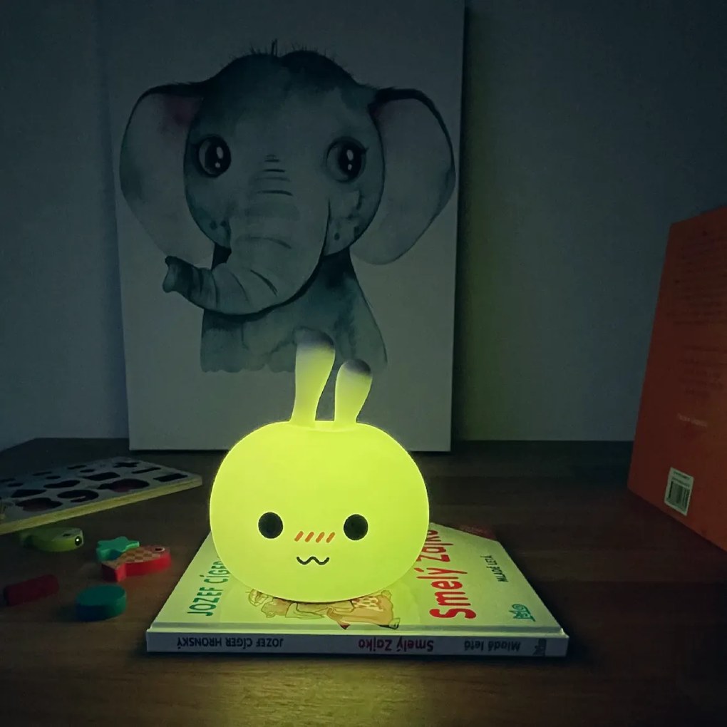 PIPPER | Silikónová detská lampa - zajac