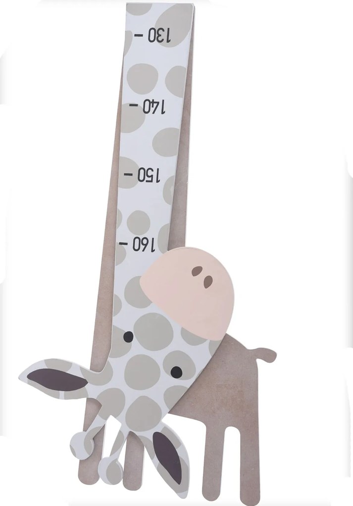 Detská drevená dekorácia na stenu Baby Giraffe 35x138 cm