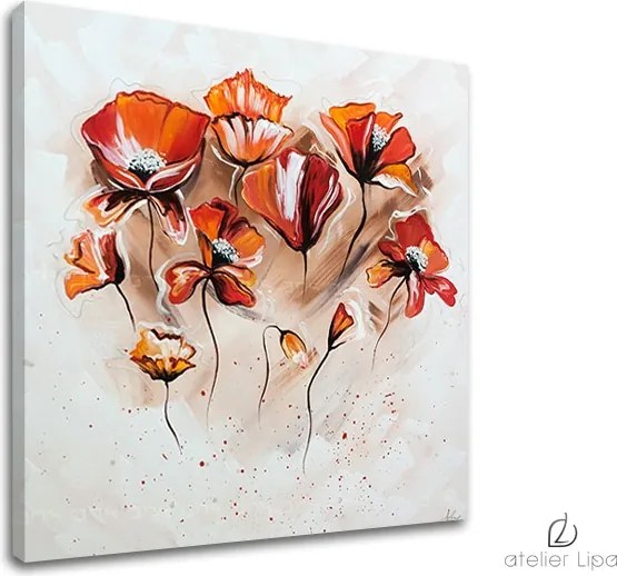 Autorská reprodukcia na plátne KVETY XOBAM026E1