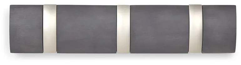Umbra Vešiak na stenu FLIP 3 háčiky sivý