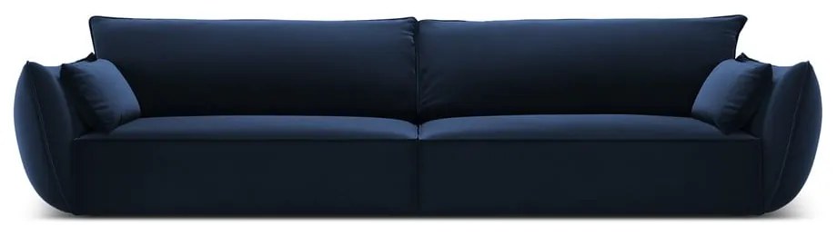 Tmavomodrá zamatová pohovka 248 cm Vanda – Mazzini Sofas