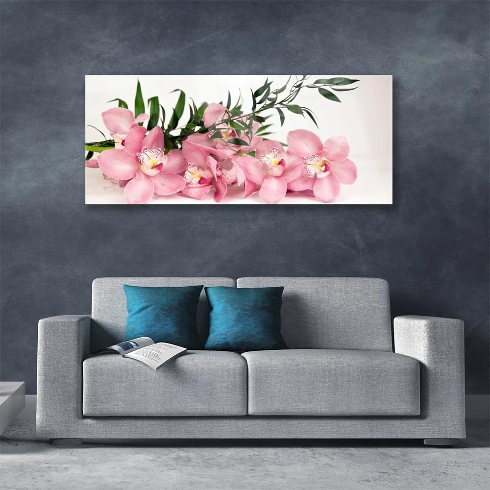 Obraz plexi Orchidea kvety kúpele 125x50 cm