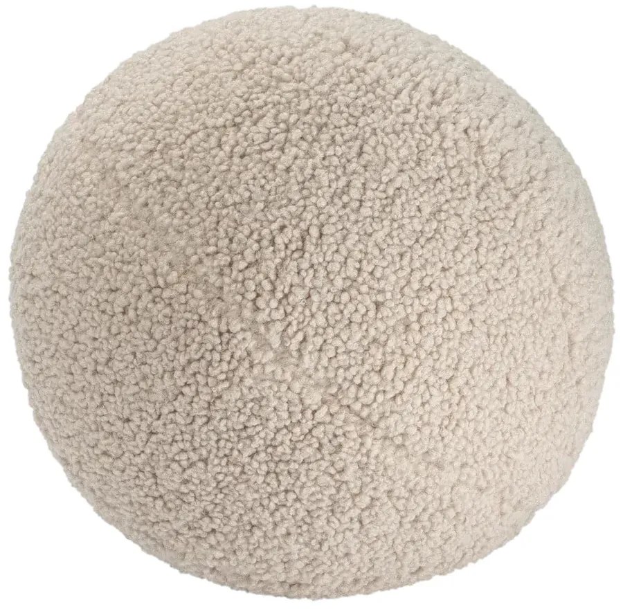 Svetlohnedý detský pohovkový vankúš z textílie buklé Ball – Wigiwama