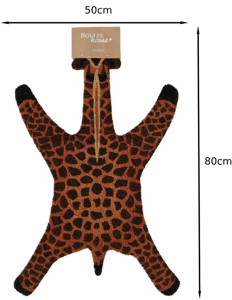 Vnútorná rohožka Giraf, 50x80 cm