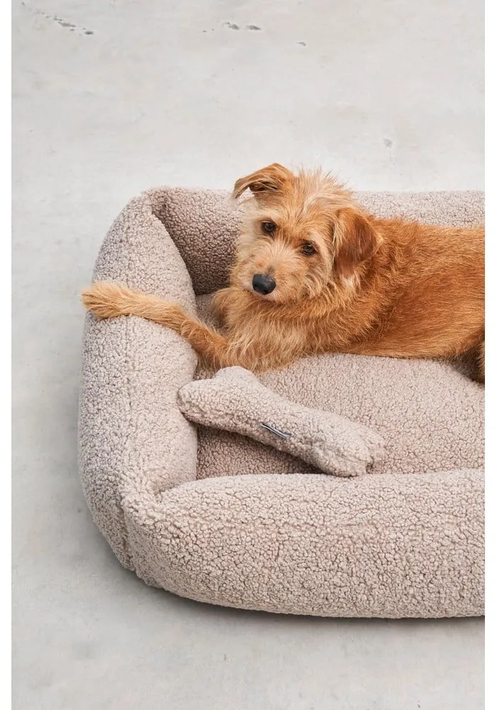 Béžový pelech pre psa z materiálu buklé 55x70 cm Senso Greige S – MiaCara