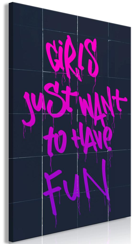 Artgeist Obraz - Girls Just Want to Have Fun (1 Part) Vertical Veľkosť: 80x120, Verzia: Premium Print