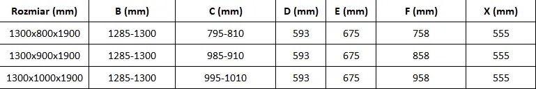 Mexen Omega, sprchovací kút s posuvnými dverami 130 (dvere) x 80 (stena) cm, 8mm číre sklo, chrómový profil + slim sprchová vanička 5cm, 825-130-080-01-00-4010