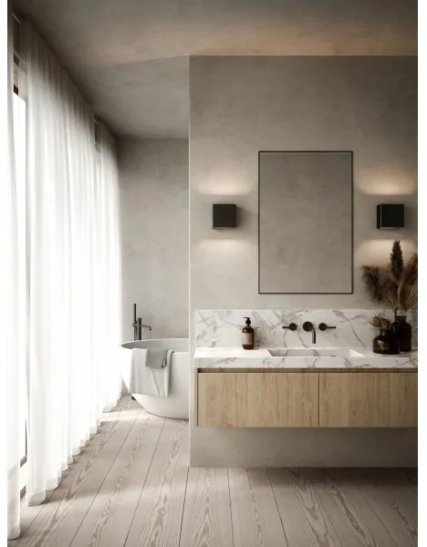 Nordlux - LED stmievateľné nástenné svietidlo TURN LED/13,8W/230V čierne