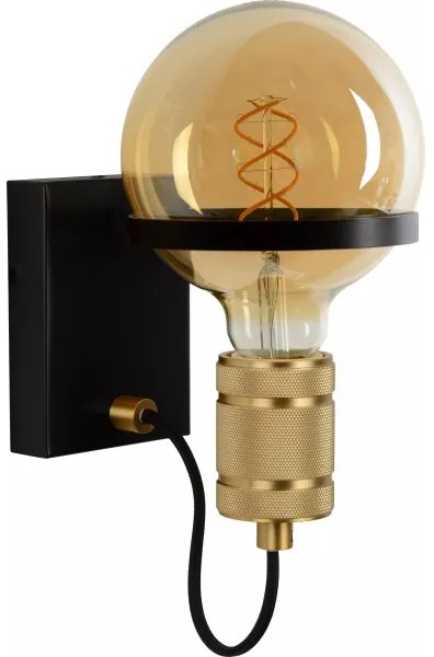 Lucide 30271/01/30 - Nástenná lampa OTTELIEN 1xE27/60W/230V čierna