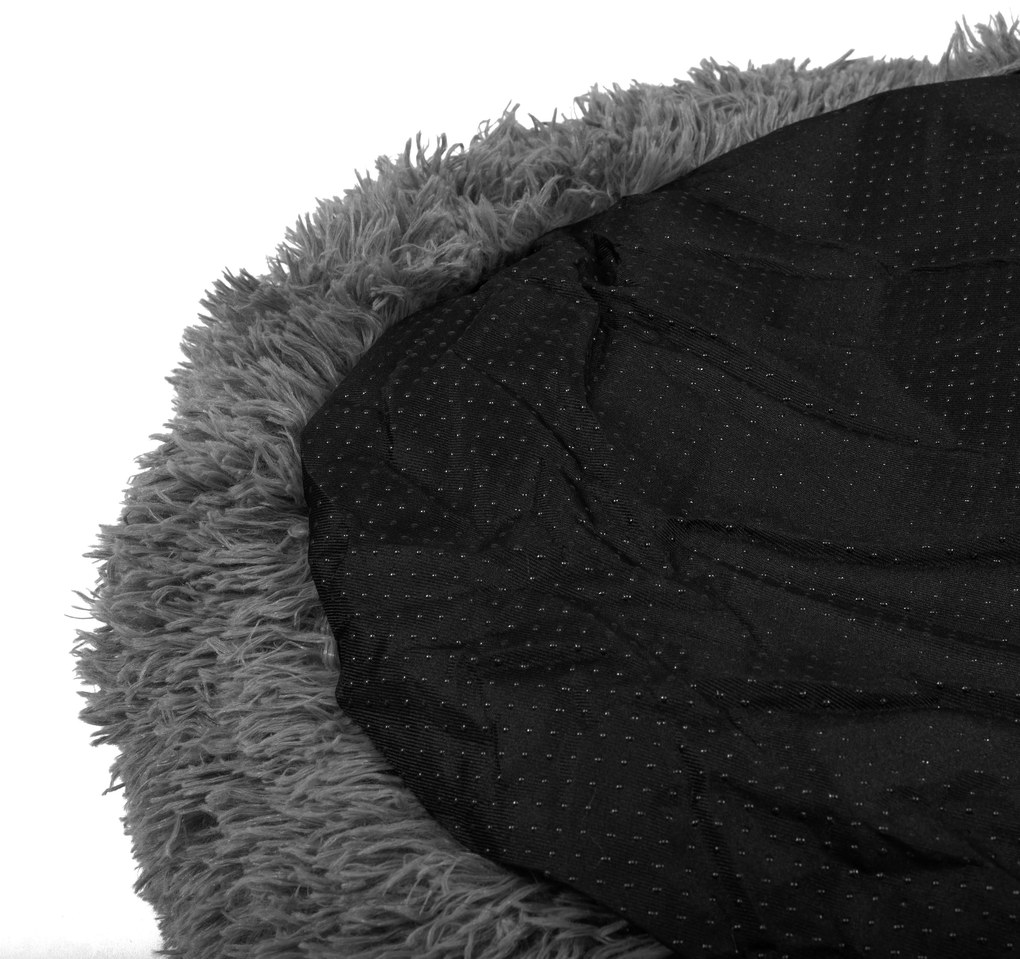 PuppyJoy PuppyJoy, okrúhly pelech pre psov 70cm PJ-002, veľkosť S, tmavá šedá, HOM-50065