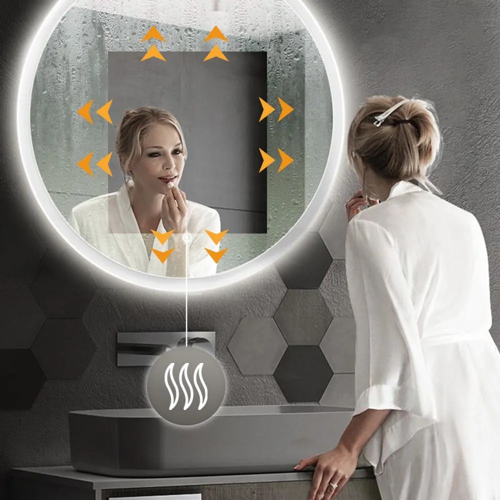 Tutumi Tutumi, okrúhle LED kúpeľňové zrkadlo 50cm FFJ50, HOM-02836