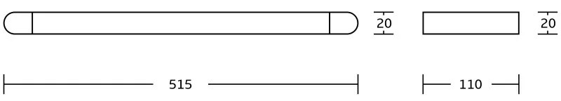 Mexen Adox, nástenna sklenená polička, chrómová, 7018237-00