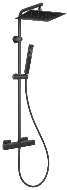 Invena SVART AU-85-004-X Sprchový set s termostatickou batériou, čierna - Invena