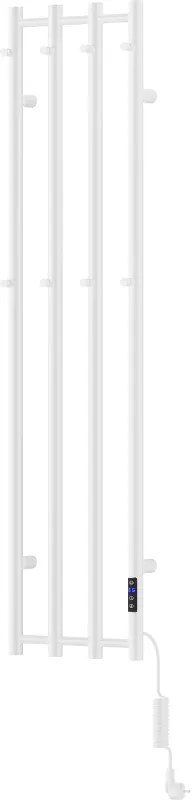 Mexen Pino, elektrické vykurovacie teleso s vešiakmi na uteráky 1405x347 mm, 250 W, biela, W301-1405-347-00-20