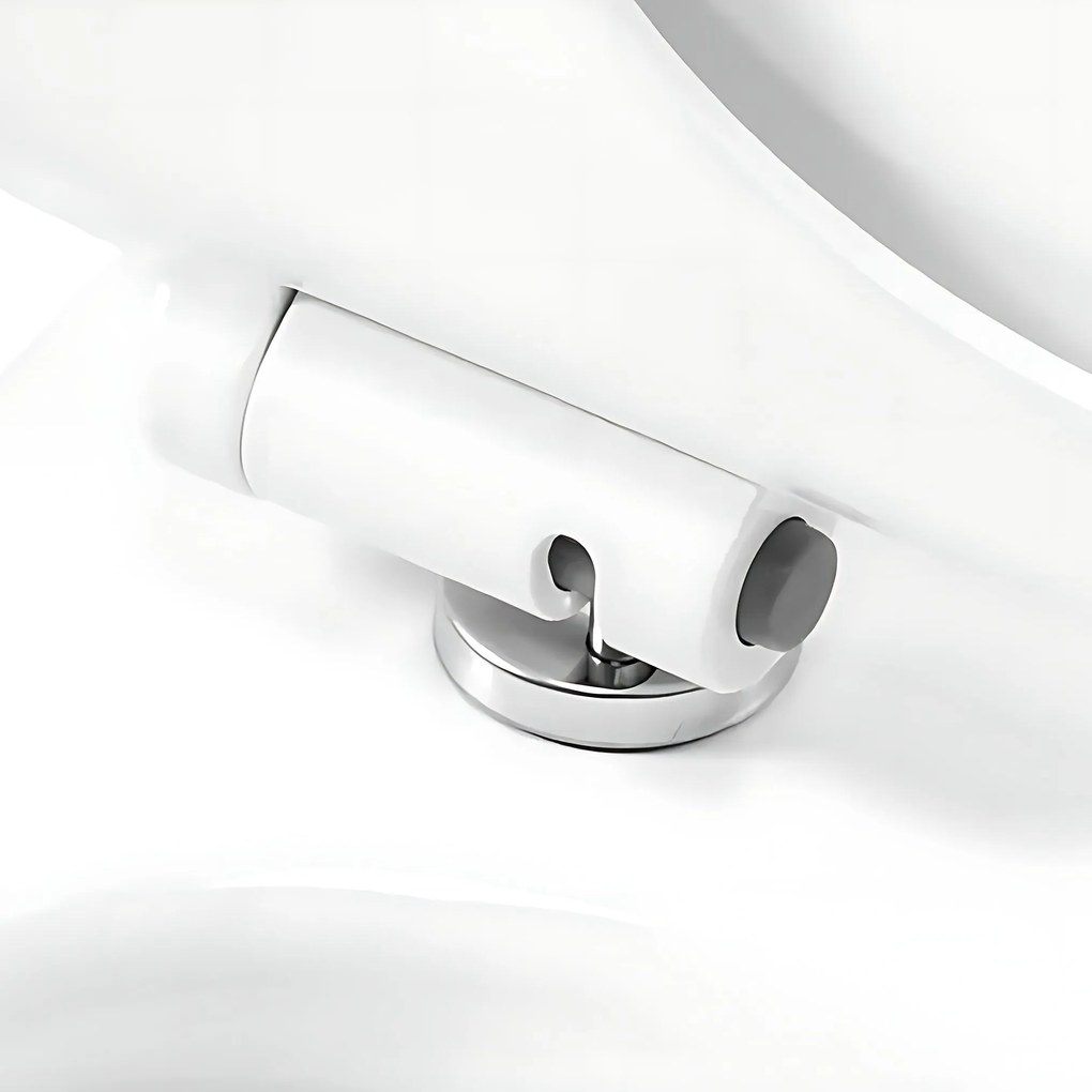 Rea Gustavo, závesná WC misa + toaletné sedadlo, biela, REA-C1652