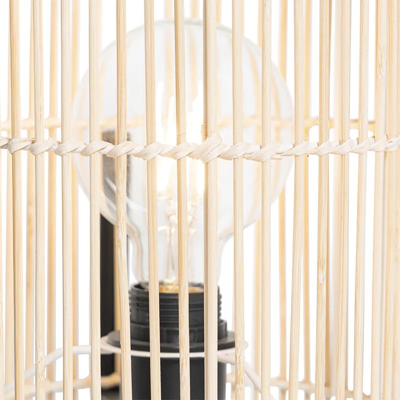 Škandinávska stolná lampa z bambusu - Natasja