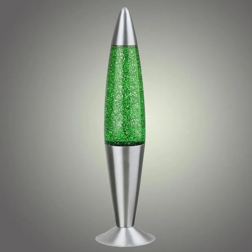 Lávová lampa Glitter Zelená