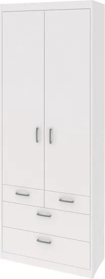 Mega 72, biela Policová skriňa Mega 76, biela