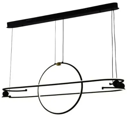 LED Stmievateľný luster na lanku LED/95W/230V 3000-6500K + diaľkové ovládanie