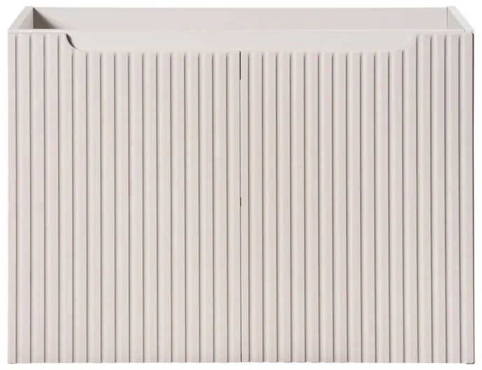 Závesná skrinka pod umývadlo Nova Cashmere I s doskou 80 cm kašmír/dub coast evoke