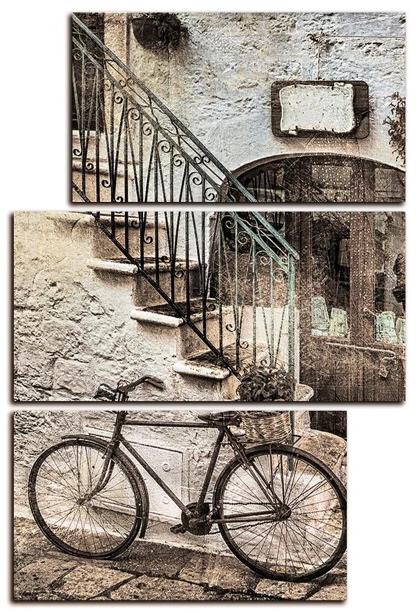 Obraz na plátne - Stará ulica v Taliansku - obdĺžnik 7153FC (105x70 cm)