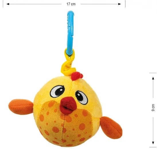 Závesná plyšová hračka Baby fish 2882 žltá