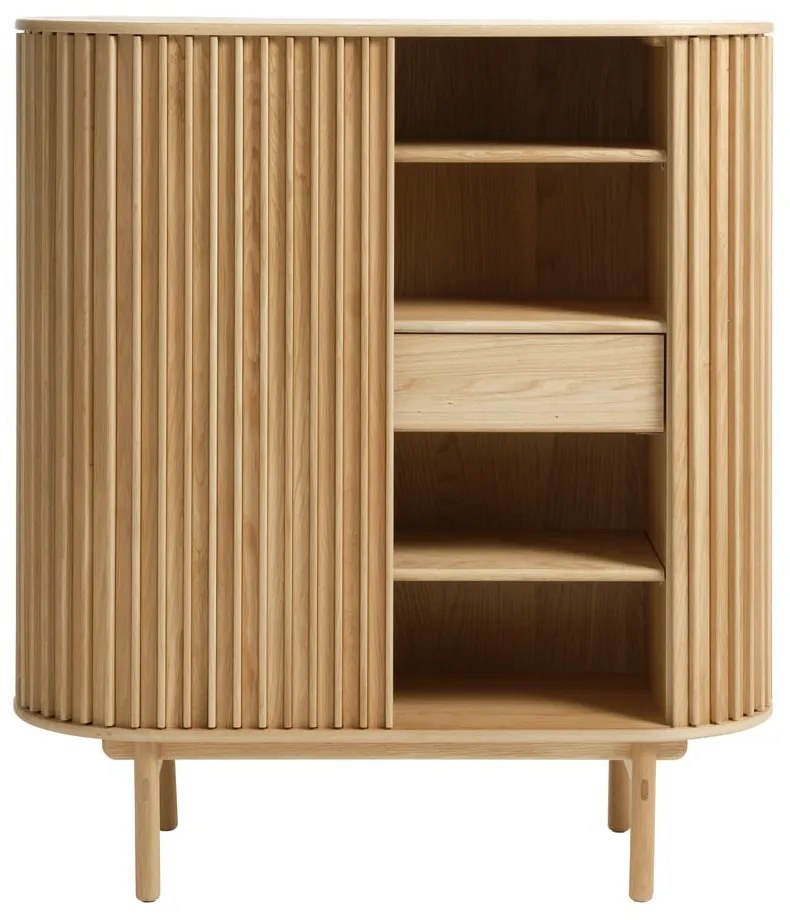 Skrinka v dekore duba v prírodnej farbe 110x125 cm Carno – Unique Furniture