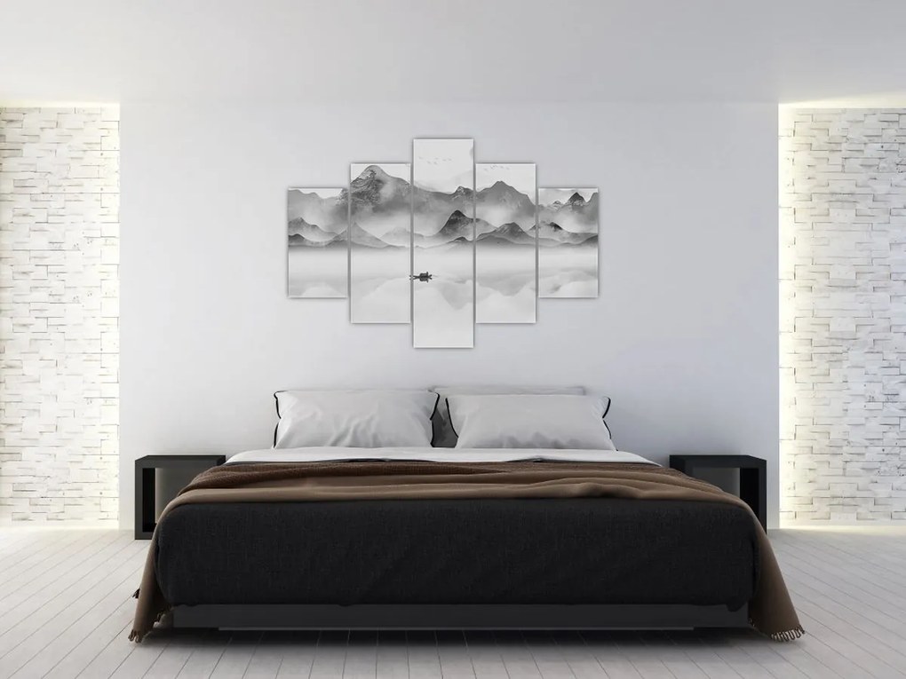 Obraz - Japonské jazero (150x105 cm)