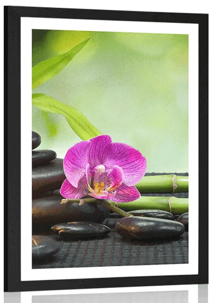 Plagát s paspartou Feng Shui zátišie - 40x60 white