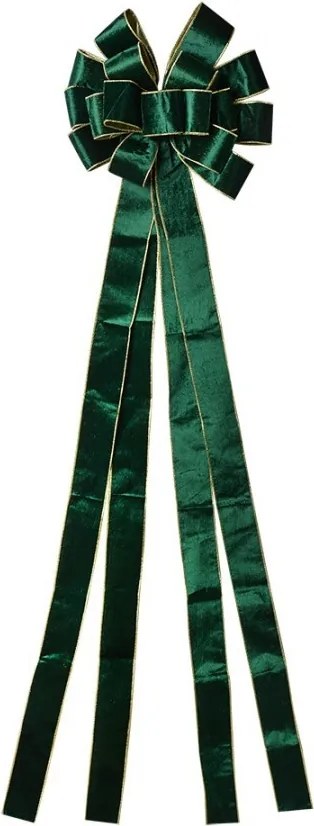 Zelená dekoračná mašľa Bow - 33*135 cm