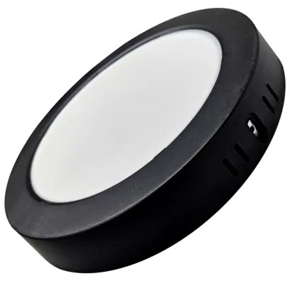 LED Stropné svietidlo ROUND LED/18W/230V 4000K pr. 21,7 cm čierna