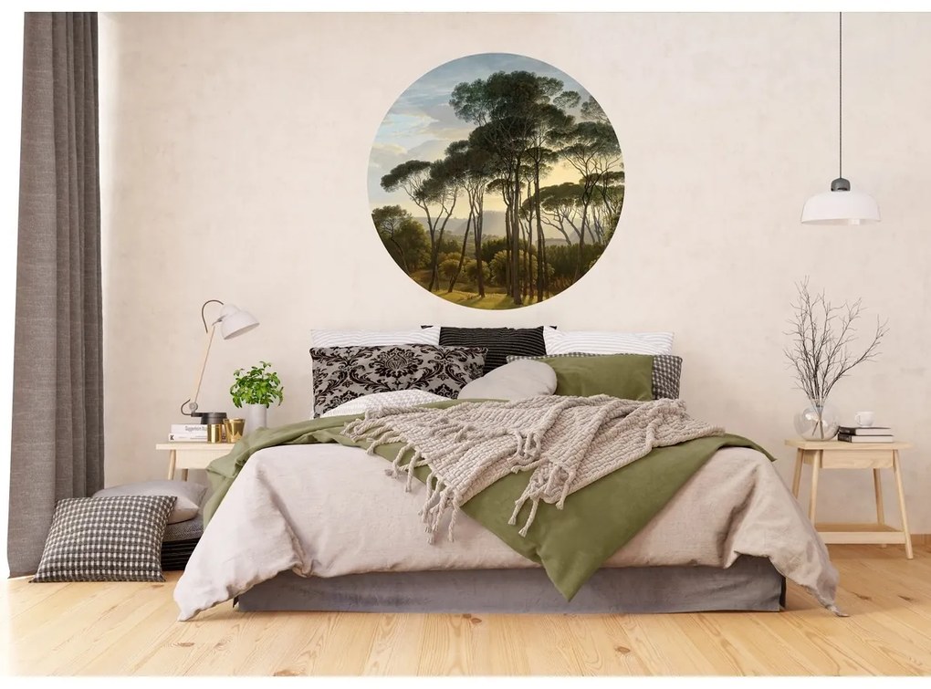 Kruhová fototapeta Old Trees 125 x 125 cm, 2 diely