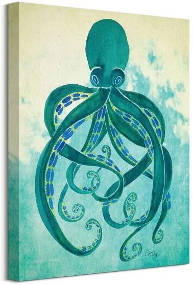 Obraz na plátne Zelená chobotnica Coquillette Cat 40x50cm WDC94710