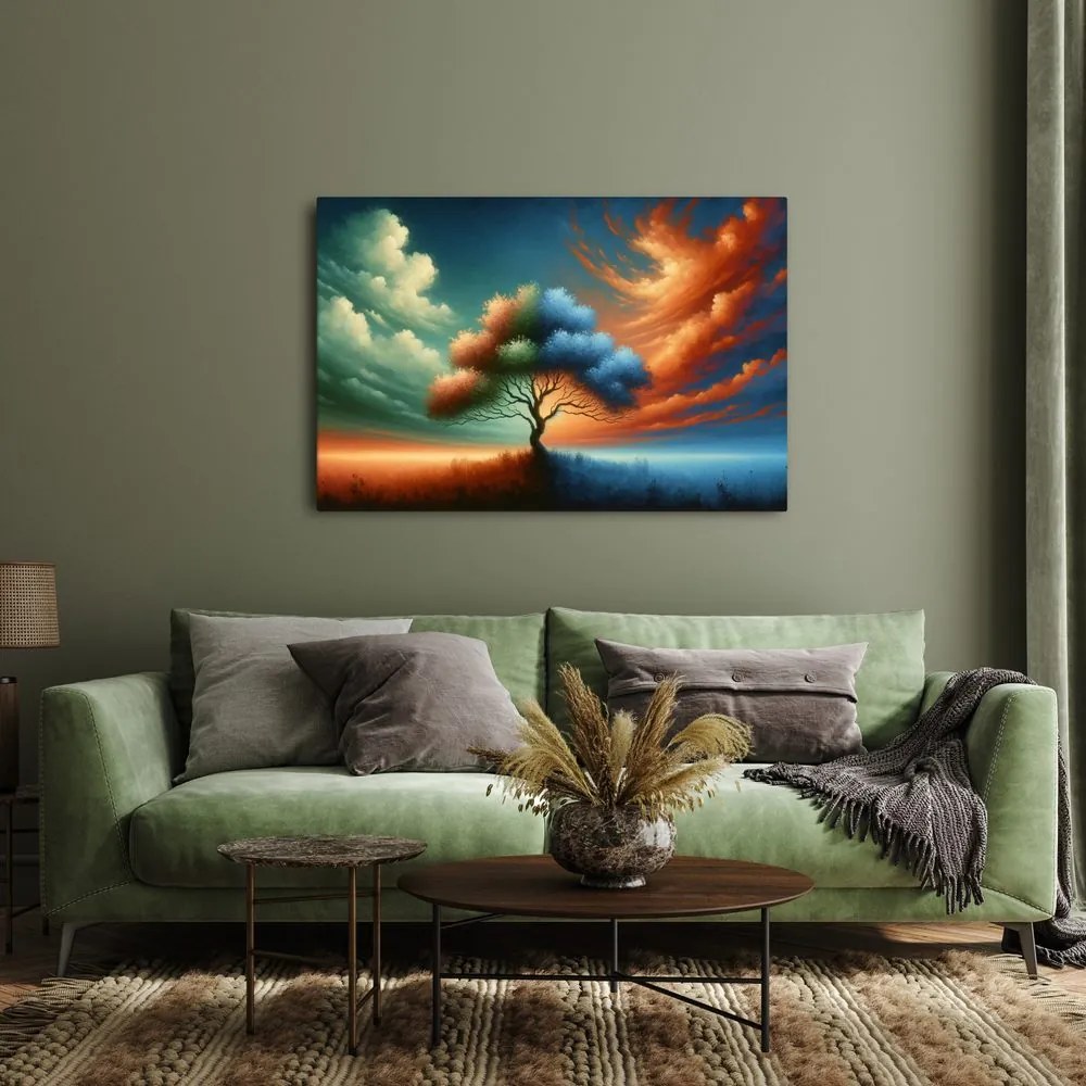 Obraz strom života vo farebnom víre