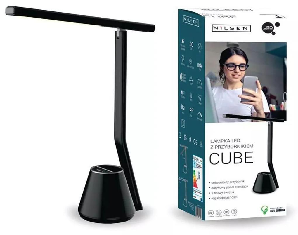 Kancelárska lampa Cube Nilsen LED BLACK BL010 BL010