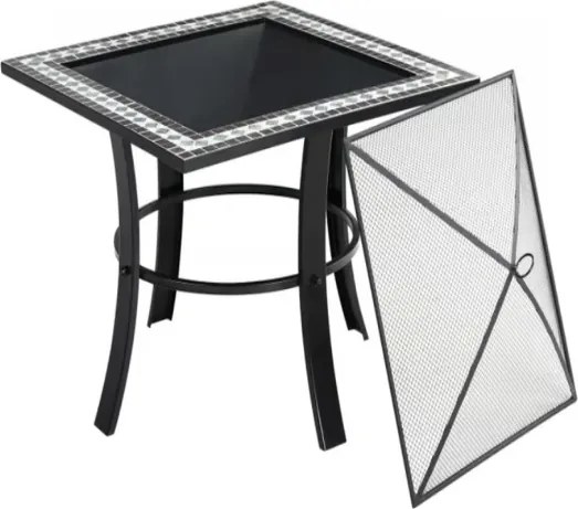 Mozaikované záhradné ohnisko Runedak 76x76 cm
