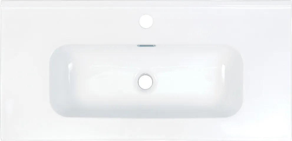 Deante Zápustné keramické umývadlo Tubo 80x38,5 cm - CTU 6U8M