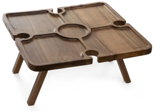 Servírovací stolík MOOKA hnedý 892597