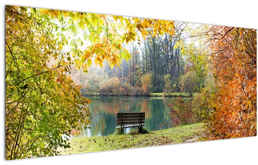 Obraz rybníka (120x50 cm)