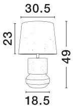 Dizajnová stolová lampa Izumi