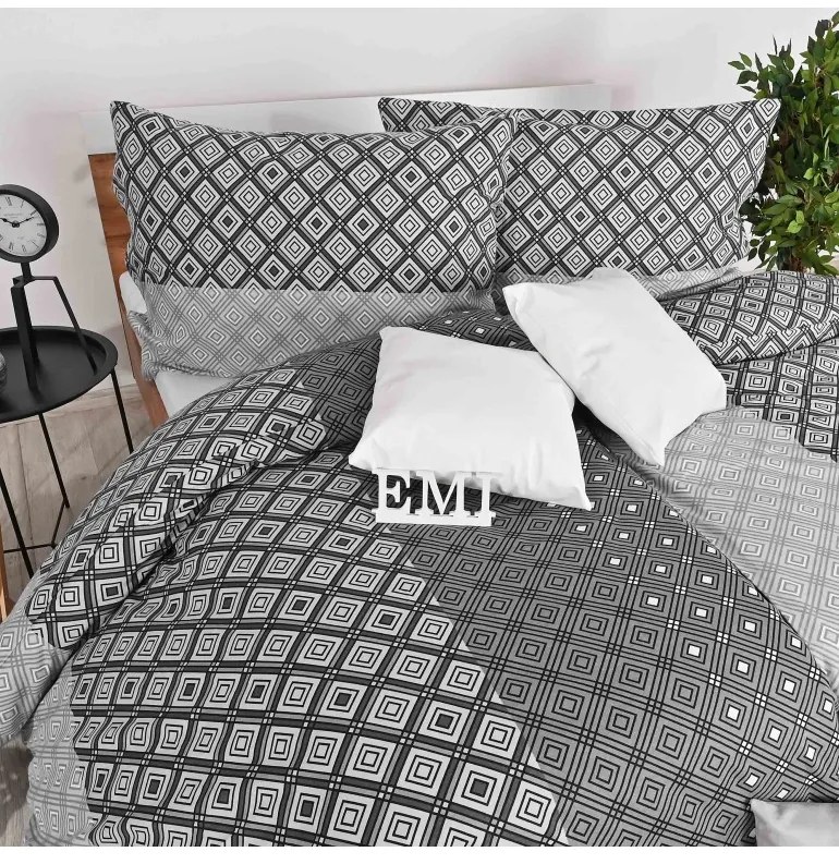 Flanelové obliečky Rainer EMI, Štandardný set jednolôžko obsahuje 1x 140x200 + 1x 70x90