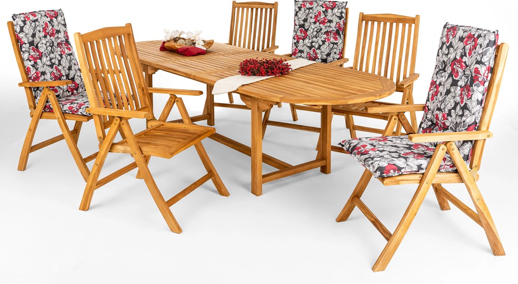 Doppler TAMAN DORSET FSC®, rozkladací stôl 240/300, 6+1