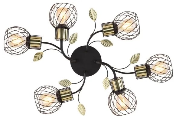 Globo 54113-6D - Prisadený luster LALLY 6xE27/40W/230V