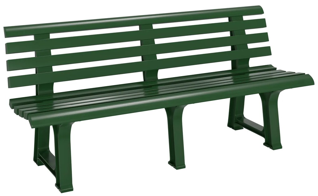 Záhradná lavica ORCHIDEA, 145x49x74cm, zelená I.P.A.E-Progarden