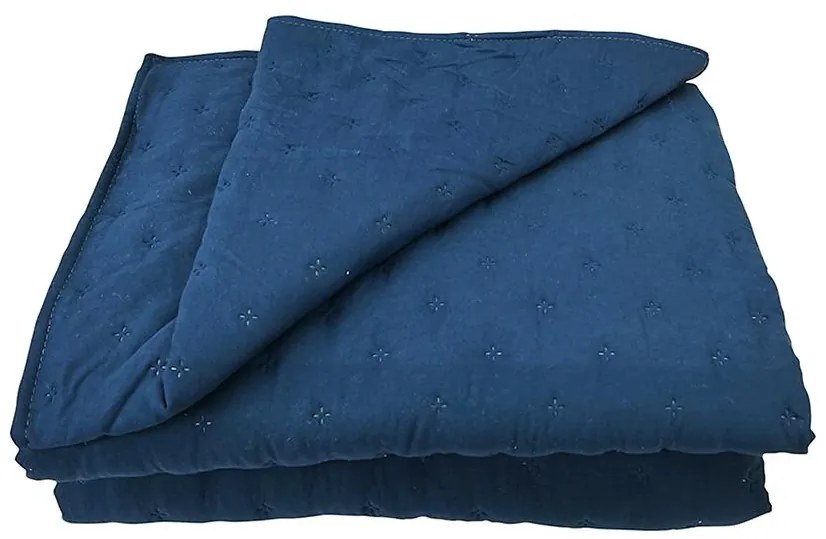 Prikrývka na posteľ Alma 170x220 indigo Merkury Home