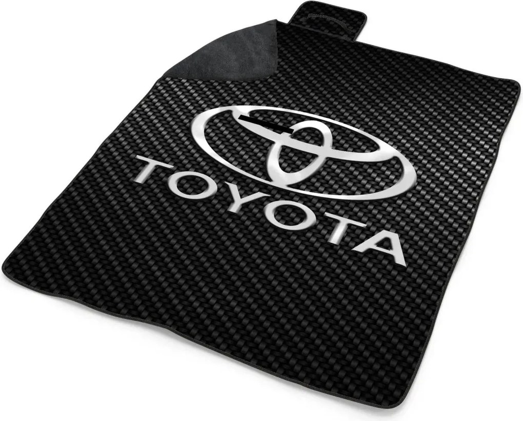 Sablio Plážová deka Toyota Carbon: 200x140 cm