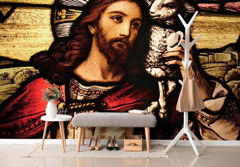 Tapeta Ježiš s jahniatkom