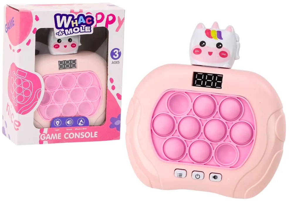 LEAN TOYS Hra Pop-It - Jednorožec ružový