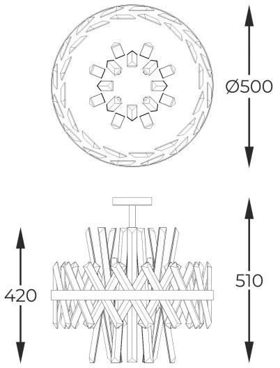 Zuma Line C0567-08C-7GAC - Luster na tyči CONSTANTINOPLE 8xG9/28W/230V zlatá