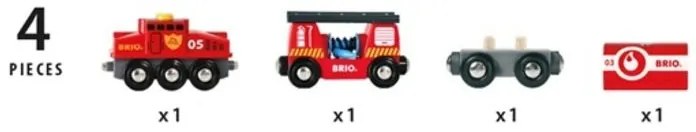 Brio - Hasičský záchranársky vlak